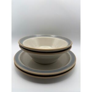 Noritake Stoneware Autumn Day 8353 Floral Bowls and Plates Set of 4 Japan